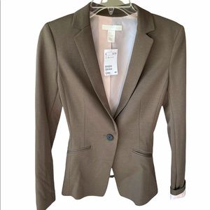 HM Olive Green / Hunter Green Women's Fitted Blazer Size 2